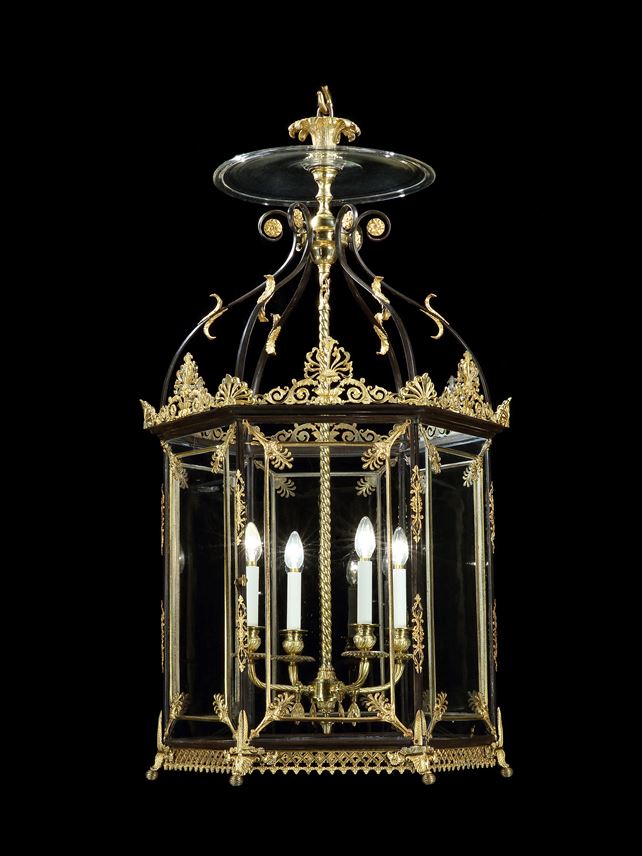 William Collins (Attributed to) - A huge regency brass lantern | MasterArt